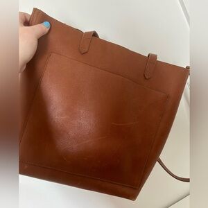 Madewell brown Leather The Medium Transport Tote w/ Adjustable Strap